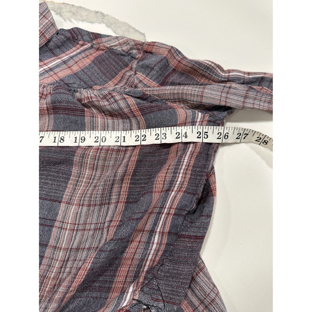 BDG Urban Outfitters Womens Medium Plaid Tie Front Button Down Shirt - Picture 5 of 6